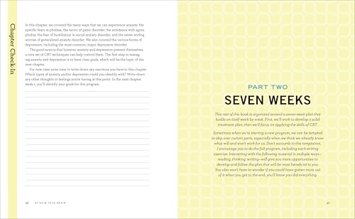 Retrain Your Brain: Cognitive Behavioral Therapy in 7 Weeks: A Workbook for Managing Depression and Anxiety (Retrain Your Brain with CBT)