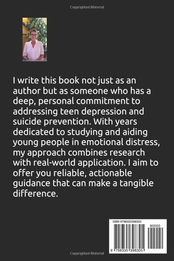 Managing Teens Depression: Turn Depression Into Resilience and Transparency Into Understanding,even if curent Strategies seem to Have Lost their Touch.