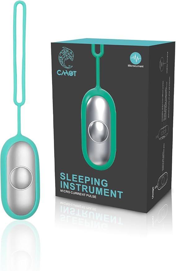 Sleep Aid Device, Micro-Current Calm Carry Anxiety Device, Portable Rechargeable Calm Carry for Anxiety and Insomnia (Green)