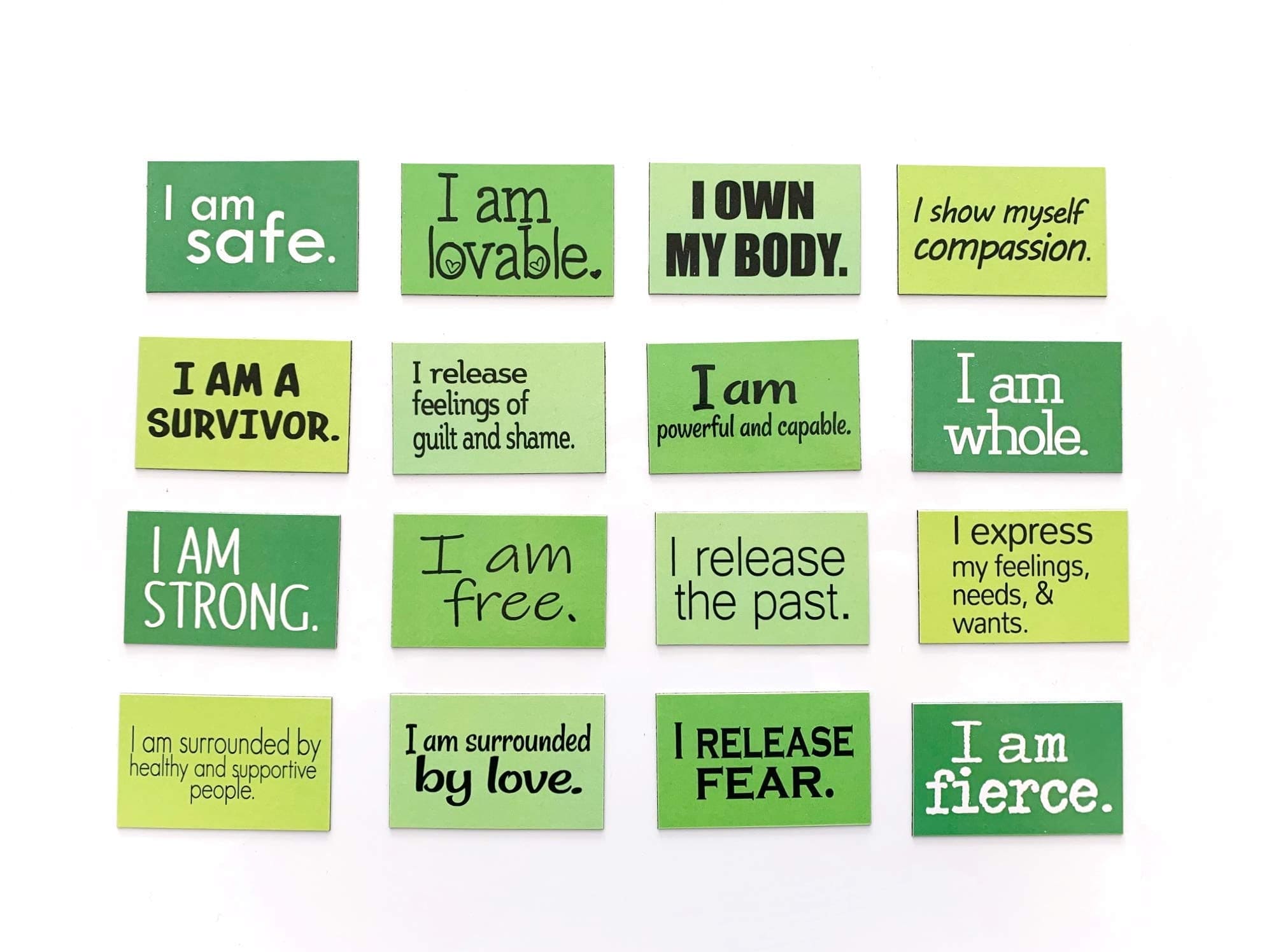 Mindset Magnets: Positive Affirmations for Trauma