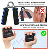 StressGrip - Stress Relief for Adults (Large) - A Stress & Anxiety Relief Device - Comfortable Hand Exerciser - Stress Reliever & Hand Gripper - Black