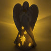 OakiWay Memorial Gifts - Star Angel Figurines Tealight Candle Holder, Sympathy Gifts for Loss of Loved One, W/Flickering LED Candle, Bereavement, Grief, Funeral, Remembrance, Memory Home Decorations