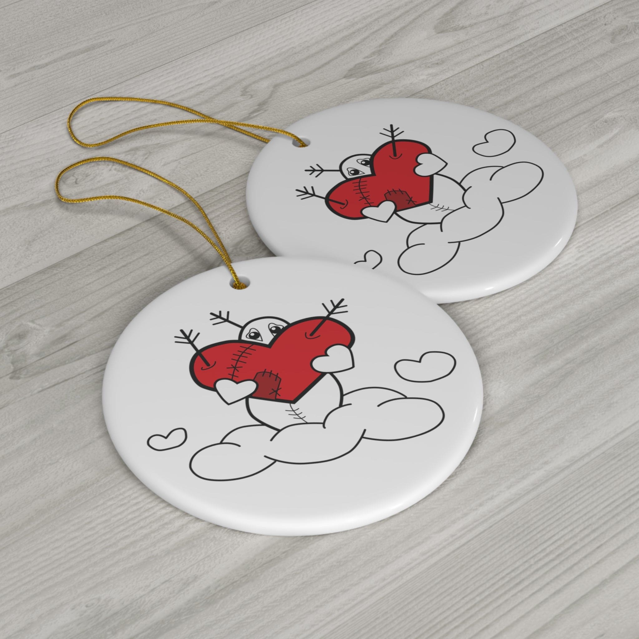 Heart Toons - Ceramic Ornament, 1-Pack