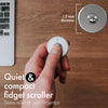 ONO Scroller - Handheld Fidget Toy for Adults | Help Relieve Stress, Anxiety, Tension | Promotes Focus, Clarity | Compact, Portable Design | Aluminum Grey