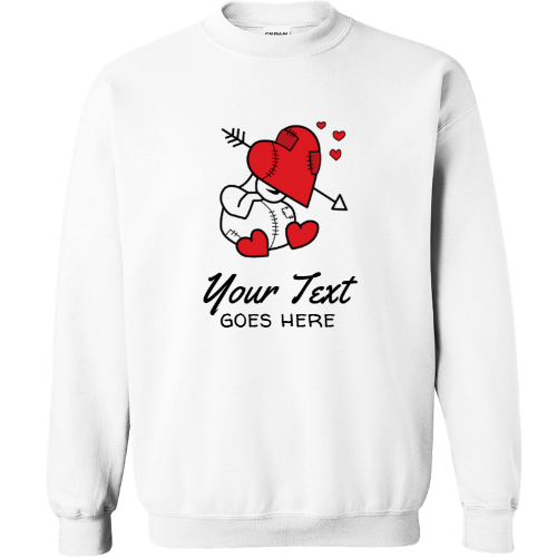 Custom Guilt Gear - Heart Toons - Personalized Unisex Heavy Blend Crewneck Sweatshirt